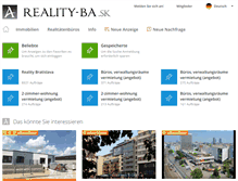 Tablet Screenshot of de.reality-ba.sk